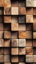 木质立方体与几何美感