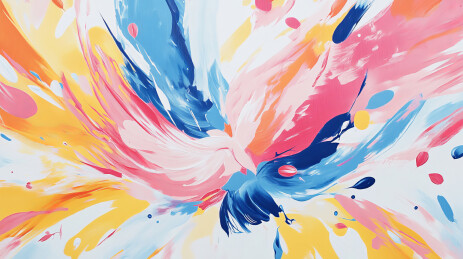 清新爆炸喷溅颜料