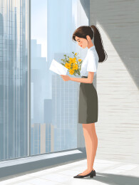 母亲节主题插画 拥抱 爱 独立女性