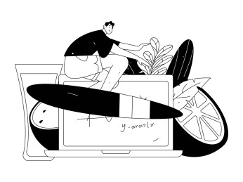 24节气大暑人物扁平矢量概念运营手绘插画