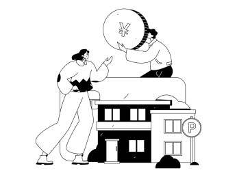 住房贷款扁平矢量概念运营插画