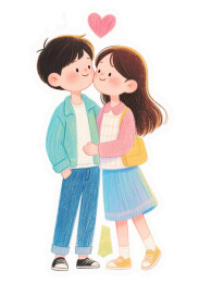 小情侣免抠素材