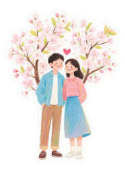 小情侣免抠素材