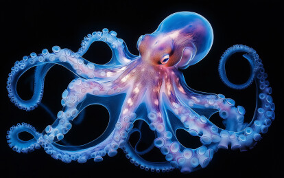 海底生物八爪鱼