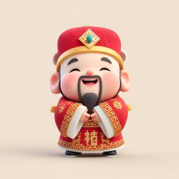 财神爷卡通形象