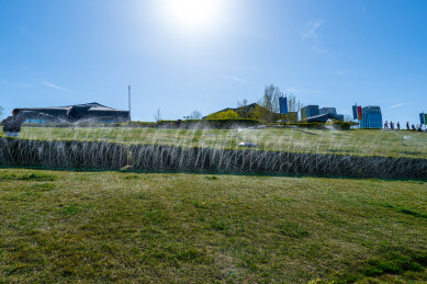 通州区北京国际财富中心城市天际线与公园户