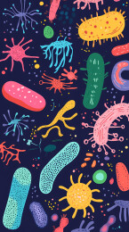 微生物群落插画