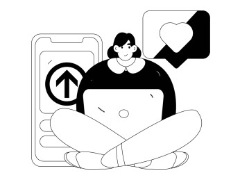 通知公告矢量创意扁平手绘插画