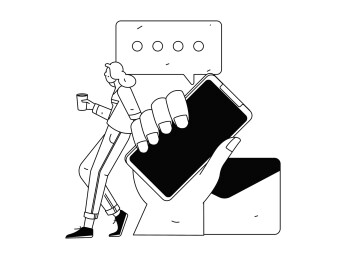 通知公告矢量创意扁平手绘插画