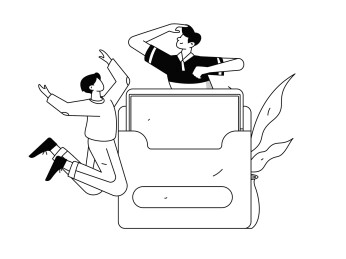 网购电商优惠券概念扁平矢量概念运营手绘插