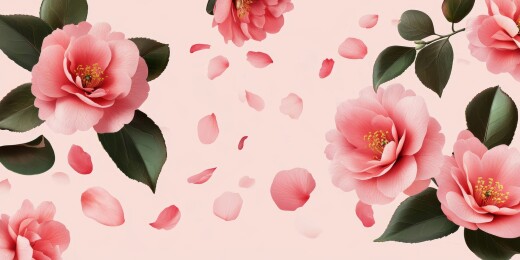 粉调春花装饰图