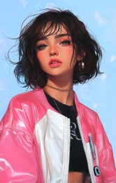 个性时尚的潮流少女形象