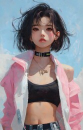 个性时尚的潮流少女形象