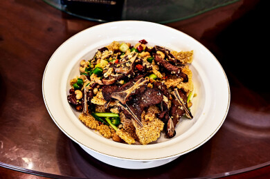 香酥可口的风味美食创意锅巴羊排