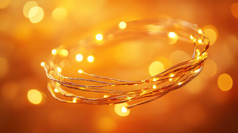 桌上照明设备的高角度视图