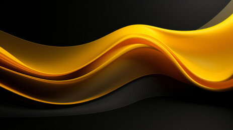黑底金色流动线条背景