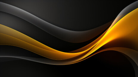 黑底金色流动线条背景
