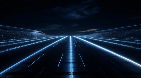 深蓝光轨未来抽象背景