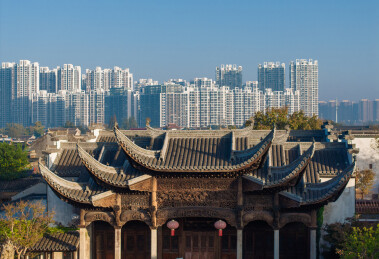 苏北第一古镇江苏淮安河下古镇老街与新城区