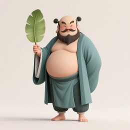 钟汉离芭蕉扇造型