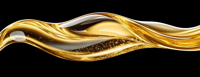 金色液体流动质感