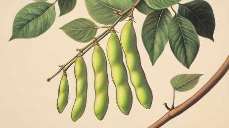 枝繁叶茂的豆科植物