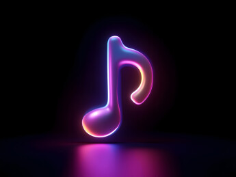 音符的三维渲染图标