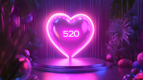 520霓虹心形装置