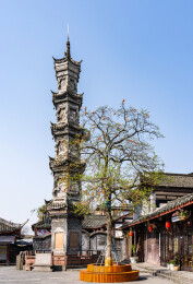 中国四川成都崇州街子古镇