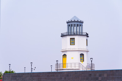 舟山岱山岛中国灯塔博物馆的灯塔