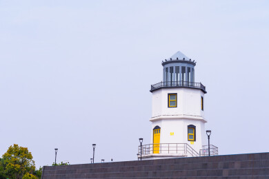 舟山岱山岛中国灯塔博物馆的灯塔