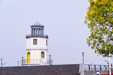舟山岱山岛中国灯塔博物馆的灯塔