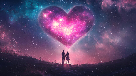 情侣心形背景