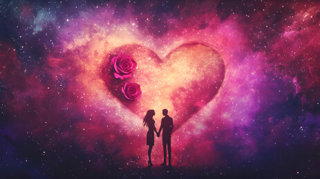 情侣心形背景