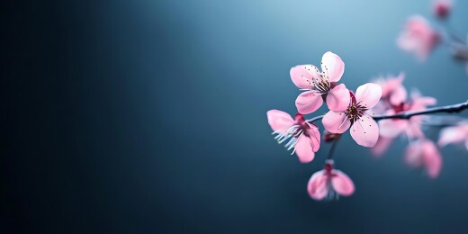 粉嫩樱花盛开