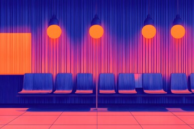 柔光下的复古木椅