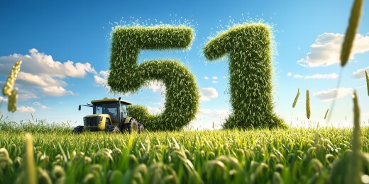 绿植构成的51造型