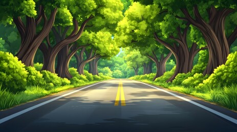 小暑时节乡间小路的夏日宁静