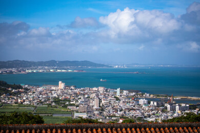 亚洲日本冲绳县南城市的风光