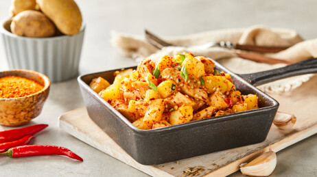 中餐美食小吃 孜然土豆丁