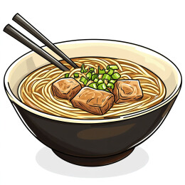 白色背景下碗中食物的高角度视图