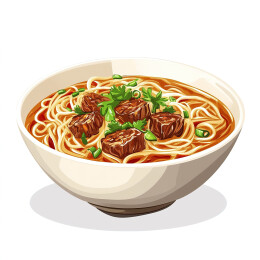 白色背景下碗中食物的高角度视图