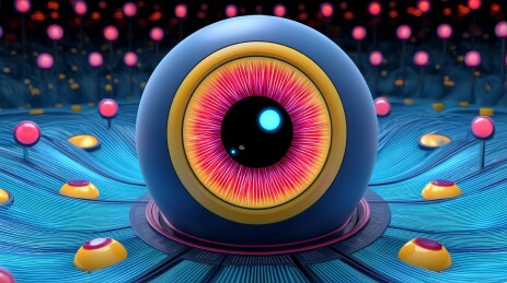 巨型眼球科技装置