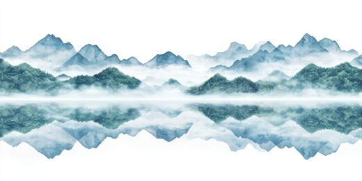 蓝金山川云海壮丽图景