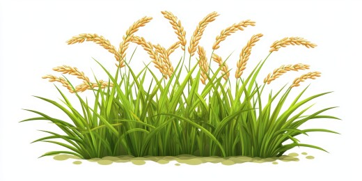 清新的麦苗粮食场景