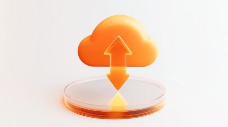 向上箭头的云图标