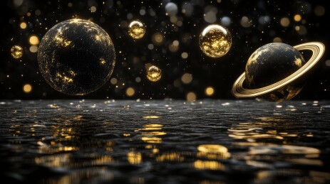 行星宇宙梦幻场景