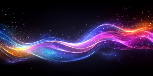 红蓝炫光流动梦幻景