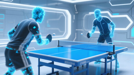 未来感乒乓球竞技场景