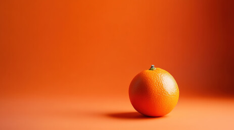 橙色背景上的橙色特写镜头